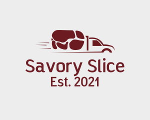 Ham - Pork Meat Delivery logo design