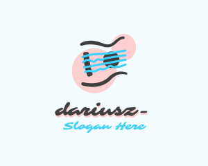 String - Bass String Guitar logo design