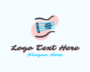 Guitar Tuner - Bass String Guitar logo design