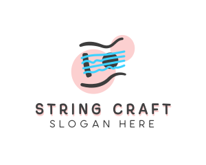 Bass String Guitar logo design