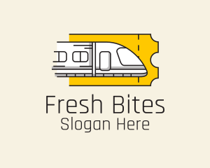 Subway - Train Ticket Railway logo design