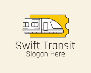 Transit - Train Ticket Railway logo design