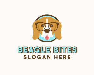 Nerd Dog Eyeglasses logo design