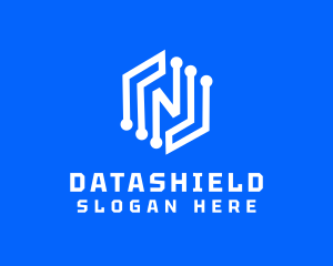 Data - Letter N Digital Software logo design