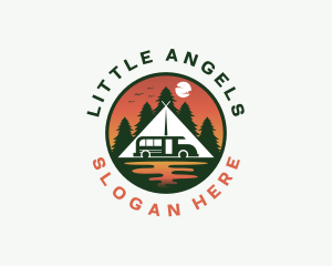 Camping Van Outdoor Logo