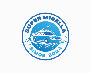 Car Cleaning Washing Logo
