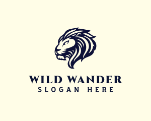 Luxury Lion Animal  logo design