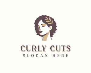 Curly - Hairdresser Curly Hair logo design