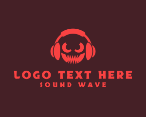 Stereo - Beast Devil Headphone logo design