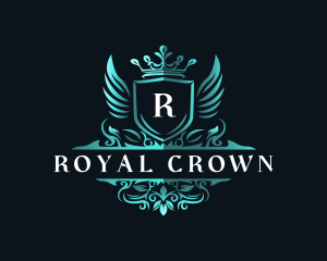 Royal Floral Shield  logo design