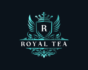 Royal Floral Shield  logo design