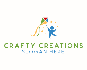 Hobby - Child Kite Toy logo design
