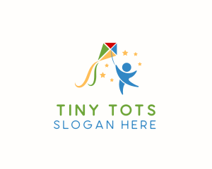 Child - Child Kite Toy logo design