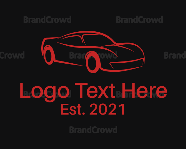 Auto Racing Car Logo