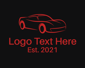 Minimalist - Auto Racing Car logo design