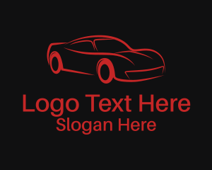 Auto Racing Car Logo