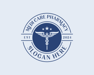 Pharmacist - Caduceus Pharmacist Clinic logo design