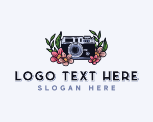 Videography - Camera Flower Photography logo design