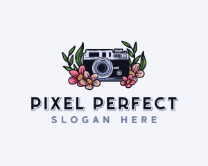 Camera Flower Photography logo design