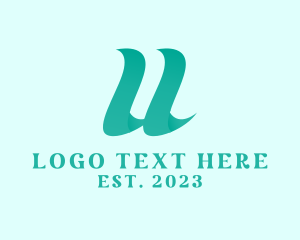 Green - Professional Business Letter U logo design