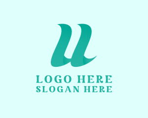 Professional Business Letter U Logo