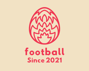 Egg - Red Easter Egg logo design