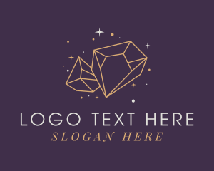Glam - Shiny Diamond Jewel logo design