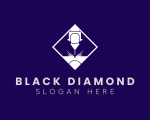 Industrial Laser Engraving Diamond logo design