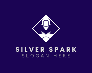 Industrial Laser Engraving Diamond logo design