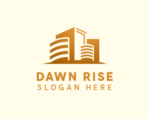 Skyscraper Building Contractor logo design