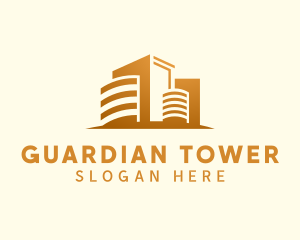 Skyscraper Building Contractor logo design