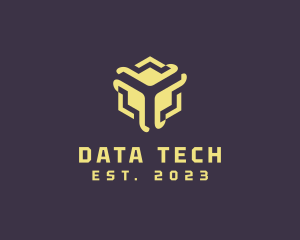 Database - Cube Tech Networking logo design