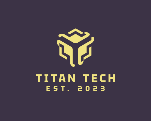 Cube Tech Networking logo design