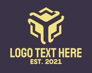 Company - Abstract Business Cube Company logo design