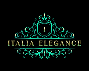 Floral Elegant Filigree logo design