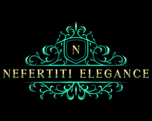 Floral Elegant Filigree logo design