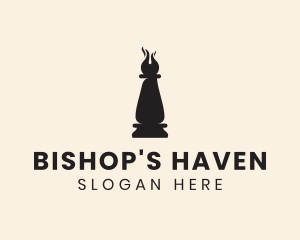 Bishop - Bishop Chess Piece logo design