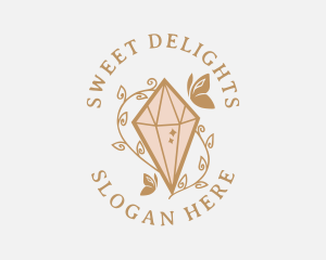 Butterfly Gemstone Jewelry logo design