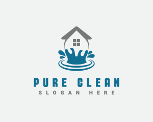 House Cleaning Water logo design