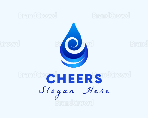 Water Drop Wave Logo