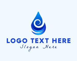 Water Drop Wave Logo