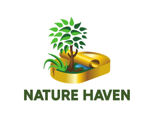 Oasis - Nature Environment Can logo design