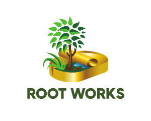 Root - Nature Environment Can logo design