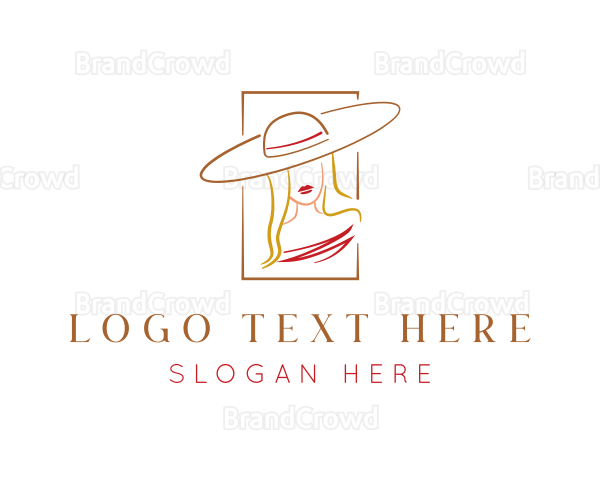 Fashionista Hat Lady Logo