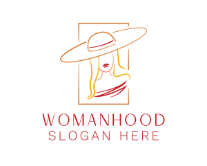 Fashion Hat Lady Logo