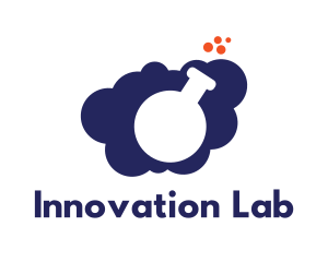 Lab - Chemistry Lab Cloud logo design