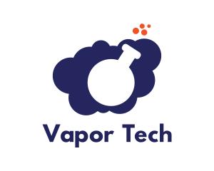 Vapor - Chemistry Lab Cloud logo design