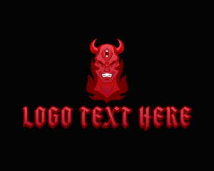 Devil - Monster Demon Esports logo design