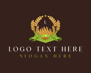 Plant - Wheat Farm Agriculture logo design