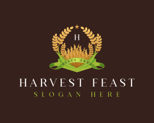 Wheat Farm Agriculture logo design